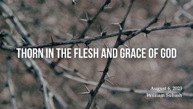 Thorn in the Flesh and Grace of God